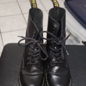 Dr. Martens Black Leather Ankle Boots